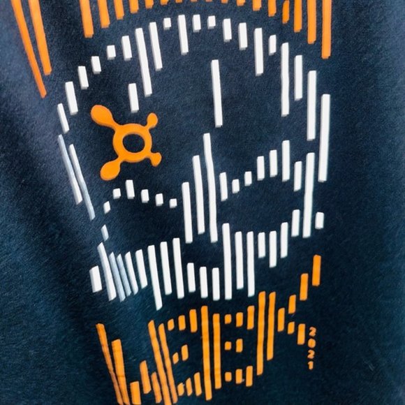 💀🧡Orangetheory Hell Week Racerback Tank Top/ reflection skull - Picture 3 of 7